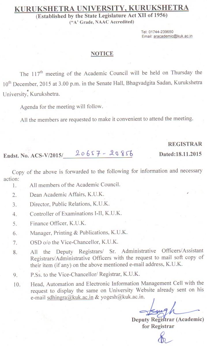agenda for a meeting